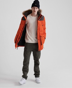 Superdry SD Explorer Parka Férfi Kabát Narancssárga | OIWRN3168